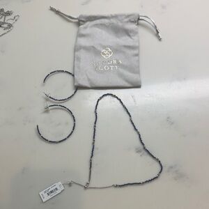 Kendra Scott Navy Beaded Jewelry Set